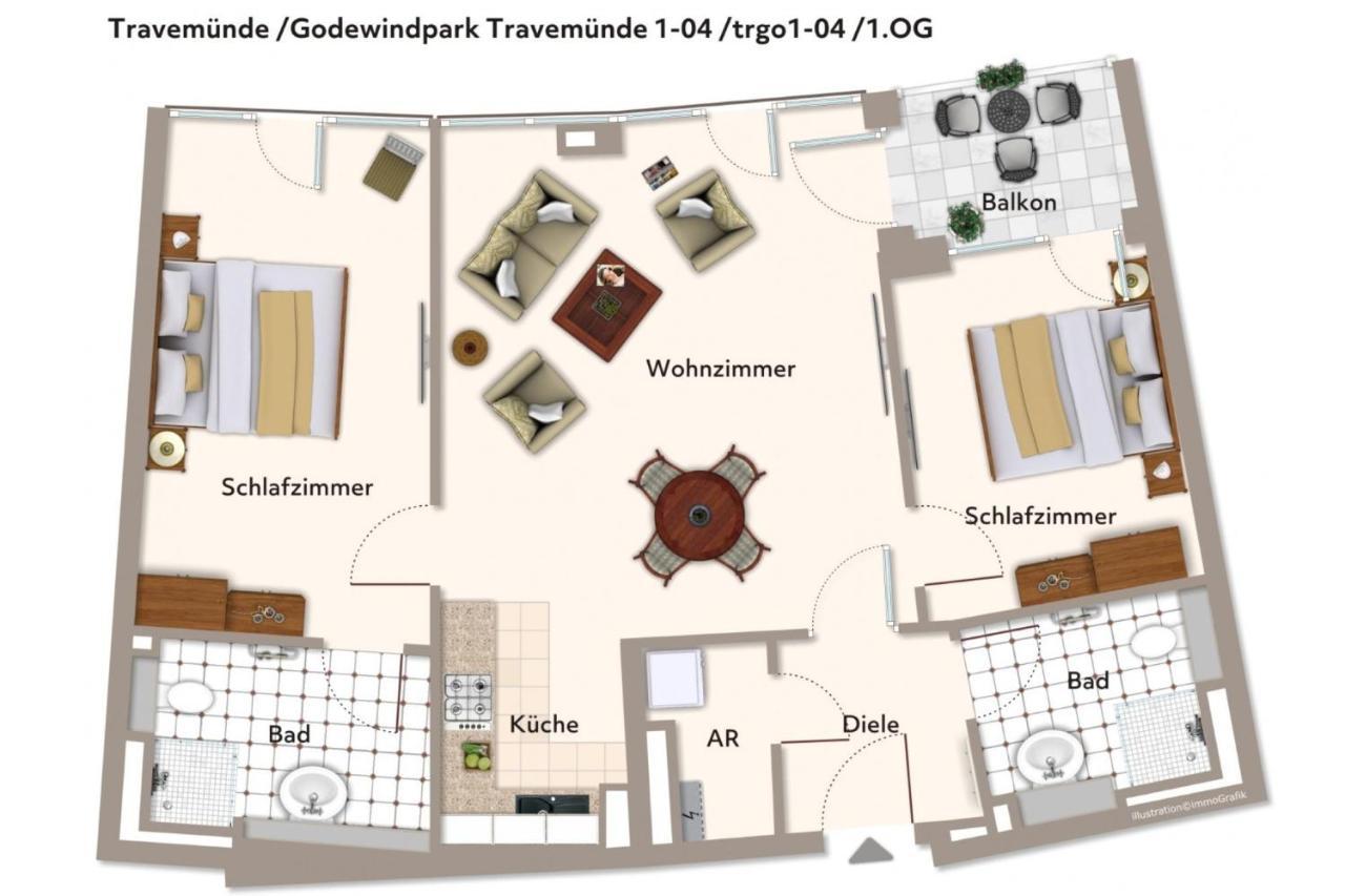 Apartment Godewindpark Travemünde Godewindpark Travemünde 1-04 Lübeck